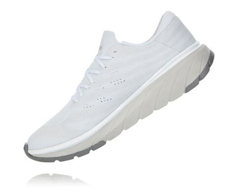 Running Shoes Mens - Hoka One One Cavu 3 - White - DIROBNF-69